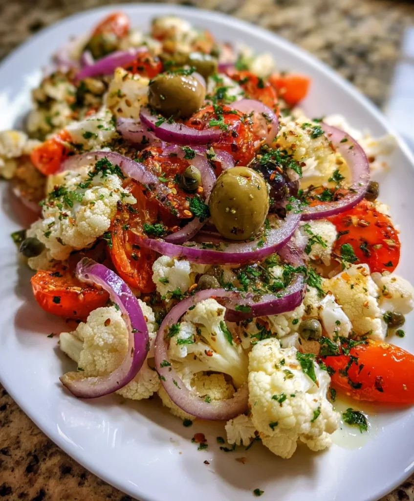 Sicilian Cauliflower Salad – Fresh, Zesty & Bursting with Mediterranean Flavor!