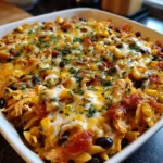 Fiesta Chicken Casserole Bake – Cheesy, Zesty & Packed with Bold Southwest Flavor