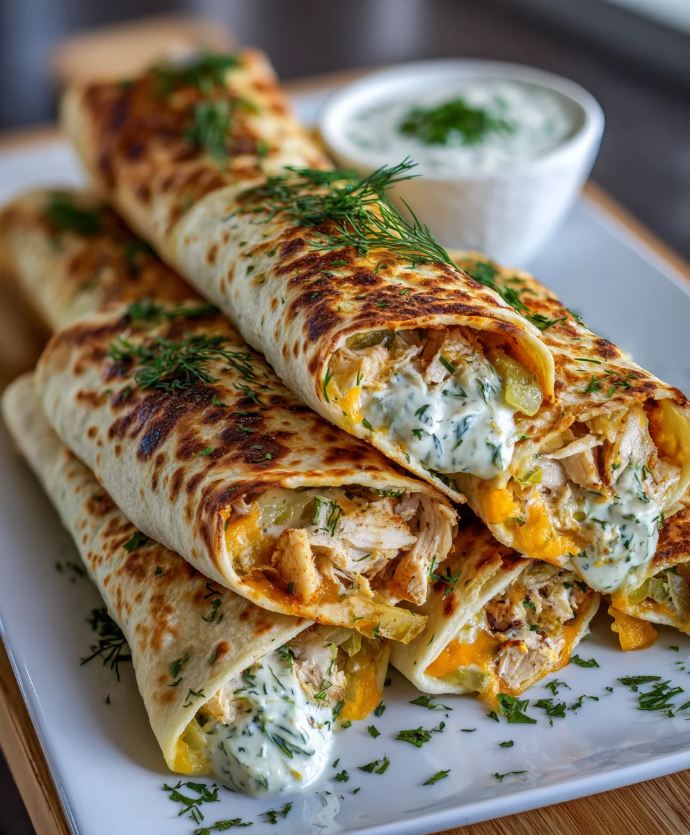 Dill Pickle Ranch Chicken Taquitos – Crispy, Tangy & Totally Addictive