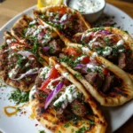 Grilled Lamb Pita Arayes – Juicy, Crispy & Packed with Middle Eastern Flavor!