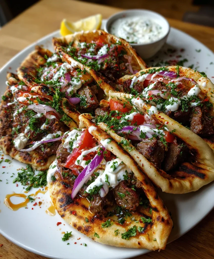 Grilled Lamb Pita Arayes – Juicy, Crispy & Packed with Middle Eastern Flavor!