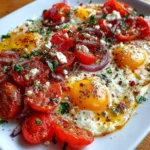 Tomato Feta Baked Eggs – Savory, Creamy & Perfectly Cozy