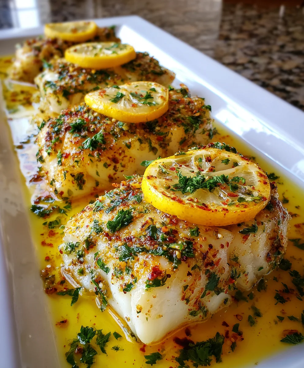 Lemon Garlic Butter Cod – Simple, Fresh & Irresistibly Flavorful