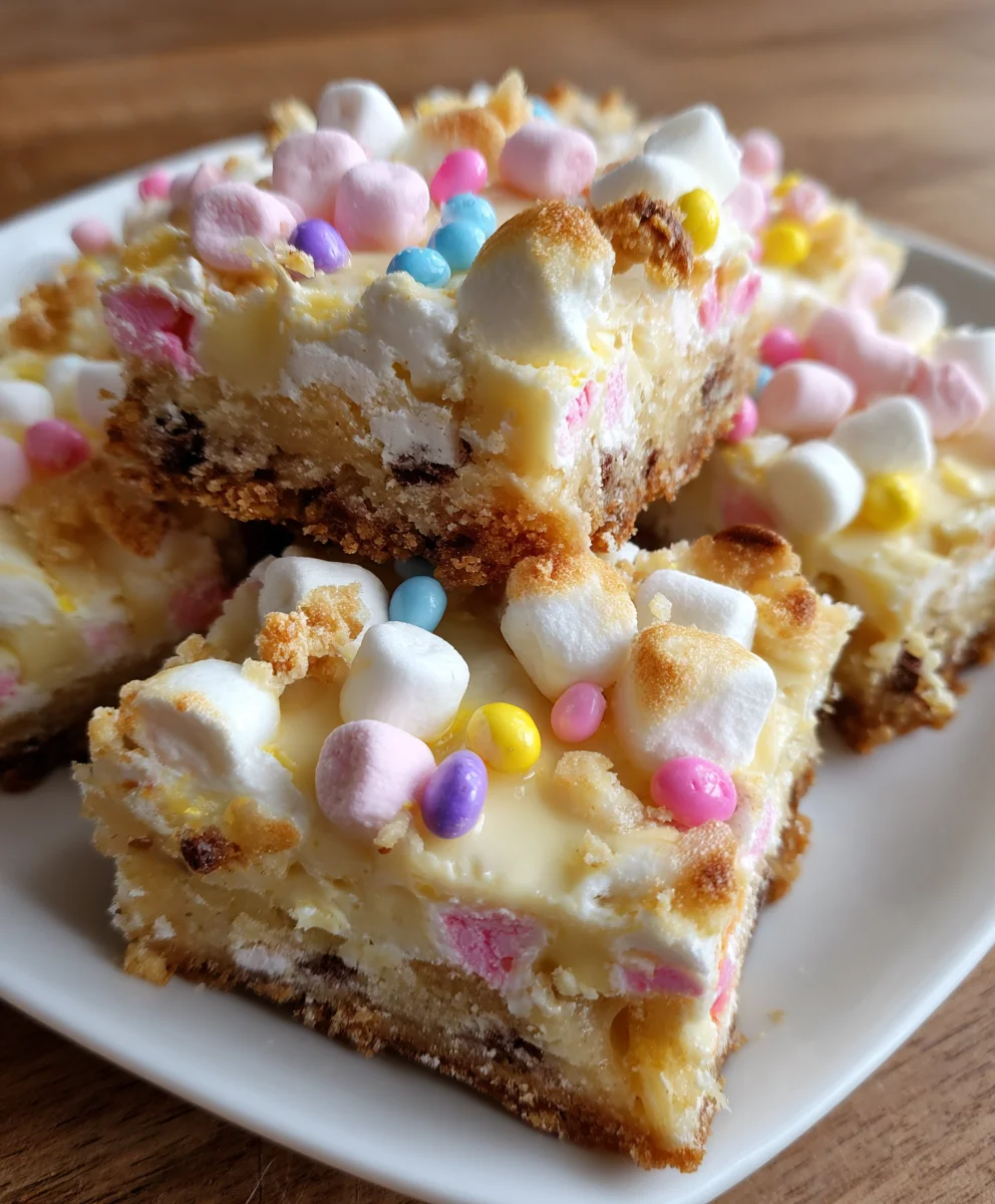 Marshmallow Easter Bars – Gooey, Colorful & Irresistibly Fun!