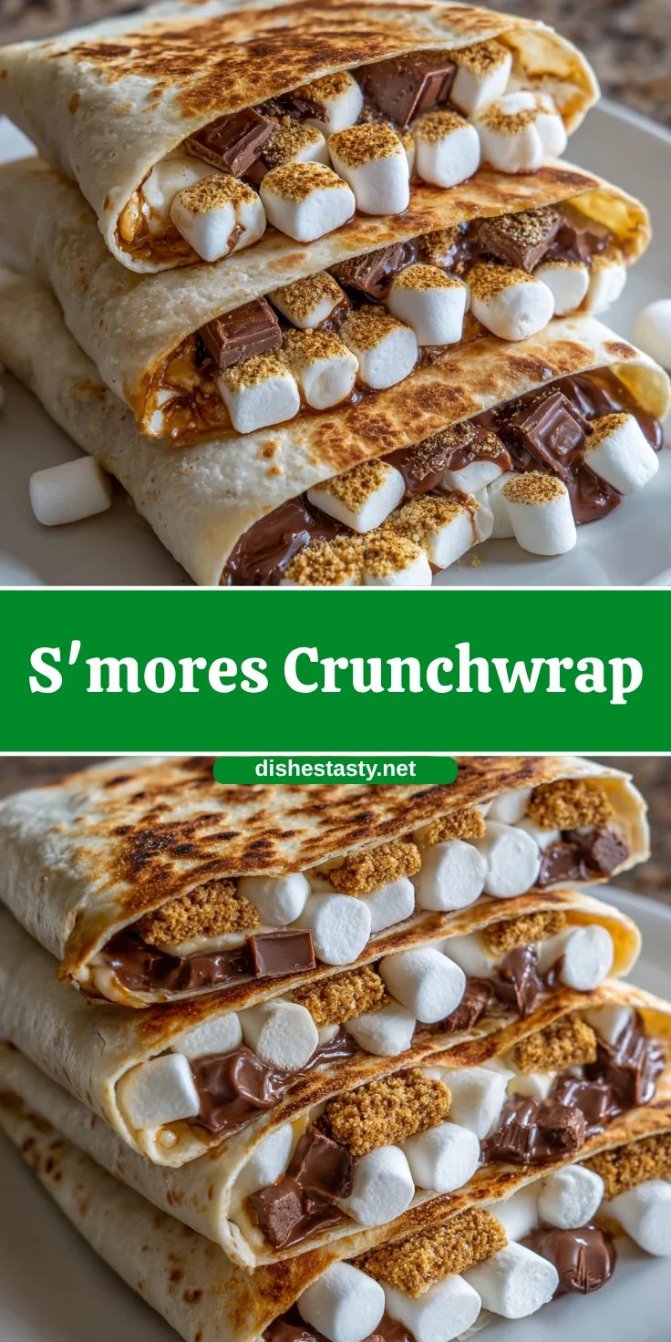 S'mores Crunchwrap – Gooey, Chocolatey & Crispy Perfection!