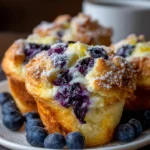 Blueberry Crescent Cream Cheese Muffins – Flaky, Creamy & Bursting with Sweet Flavor!
