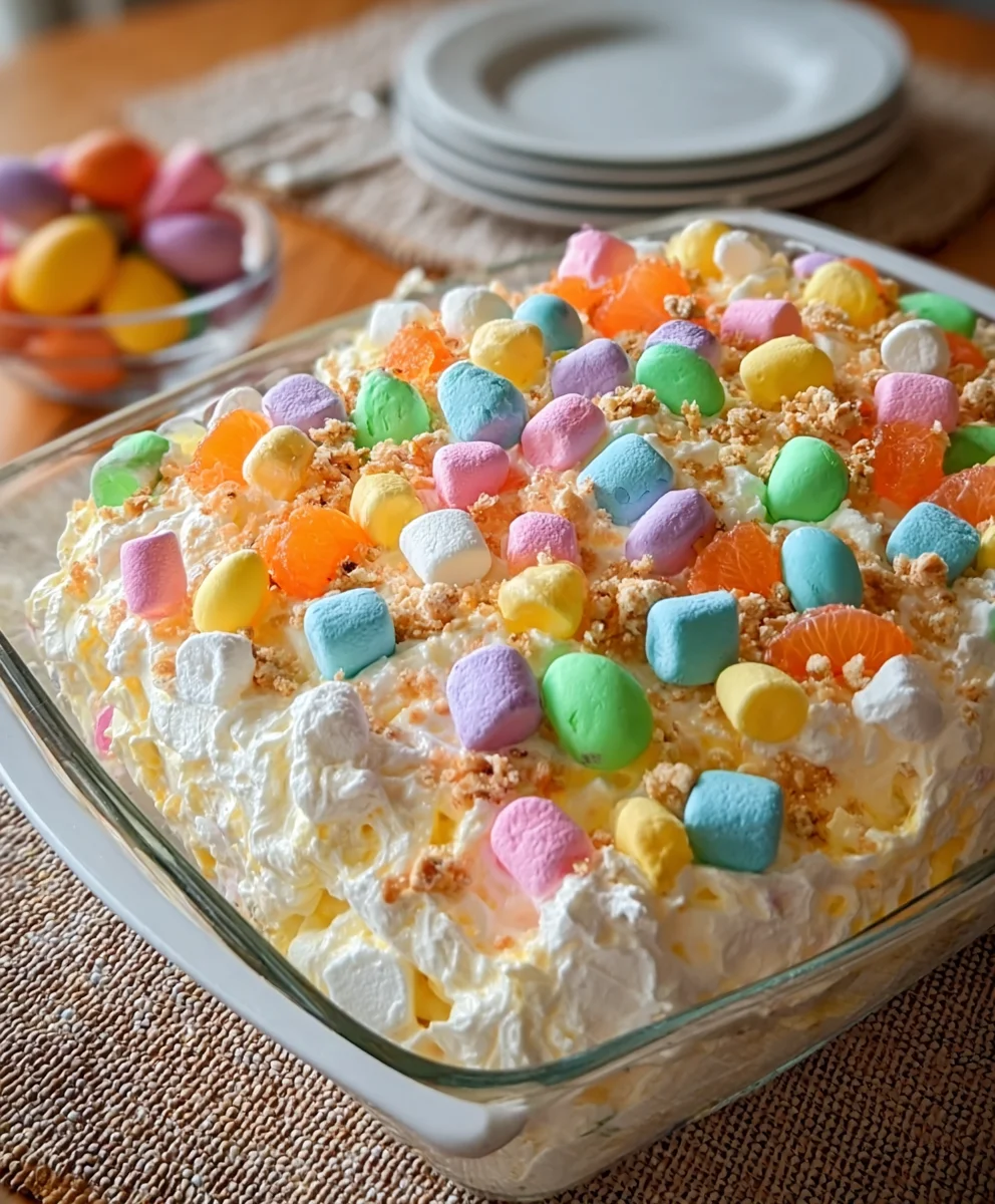 Easter Fluff Salad – Light, Creamy & Perfectly Festive!