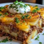 Loaded Beef & Potato Bake – Hearty, Cheesy & Ultimate Comfort Food!