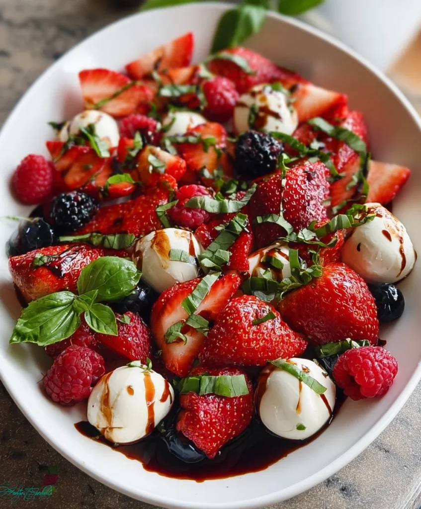 Berry Caprese Salad – Fresh, Sweet & Elegantly Delicious!