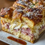 Monte Cristo Casserole with Croissants – Buttery, Savory & Perfectly Indulgent!