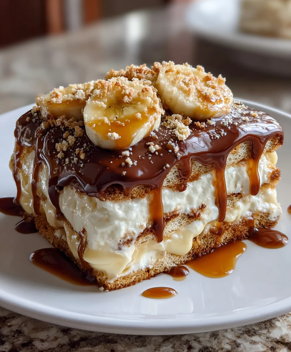 Quick Banana Pudding Eclair Cake – Creamy Layers of Banana Bliss in Every Bite!