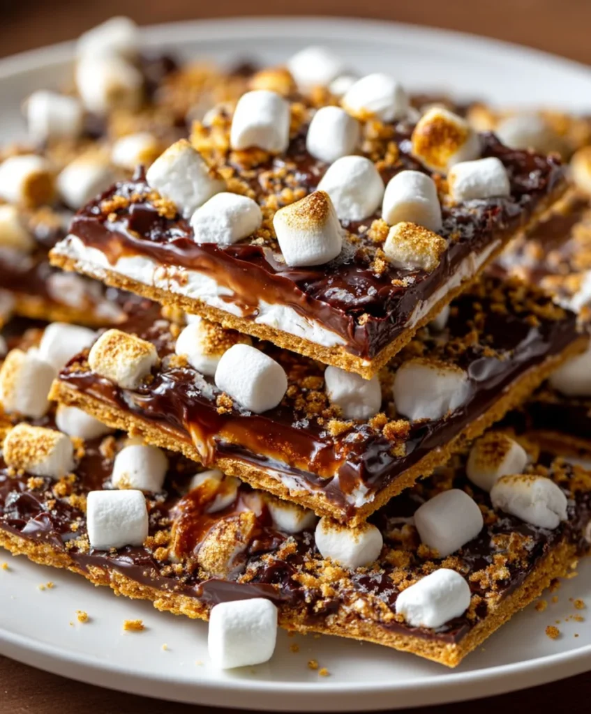 Chocolate and Marshmallow Loaded S’mores Bark – Gooey, Crunchy & Pure Chocolatey Bliss!
