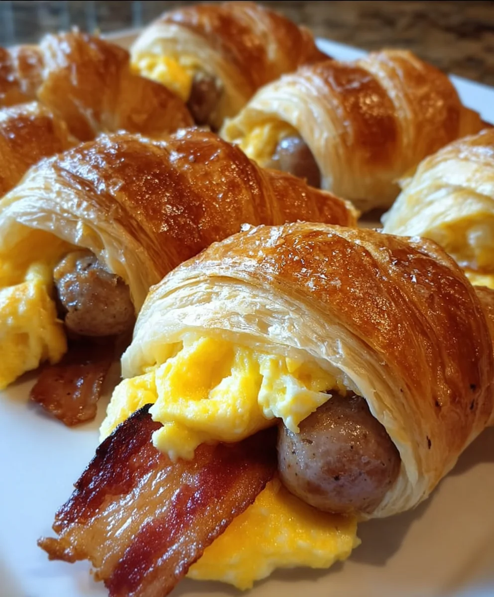 Breakfast Crescent Rolls – Flaky, Savory & Perfect to Start Your Day!