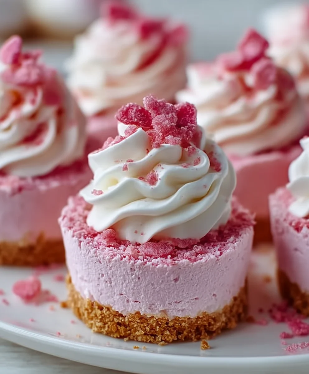 No-Bake Pink Velvet Cheesecake Bites – Creamy, Dreamy & Perfectly Sweet!