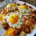 Breakfast Hot Mess Express – Loaded, Cheesy & Ultimate Comfort Breakfast!
