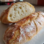 No-Knead Bread Baguette – Crusty, Airy & Effortlessly Delicious!