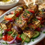 Grilled Za’atar Tofu Skewers – Smoky, Herby & Packed with Flavor!