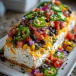 Cowboy Caviar Jalapeño Popper Cheese Log – Creamy, Spicy & Loaded with Bold Party Flavor!