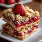 Strawberry Oatmeal Bars – Sweet, Chewy & Packed with Berry Goodness!