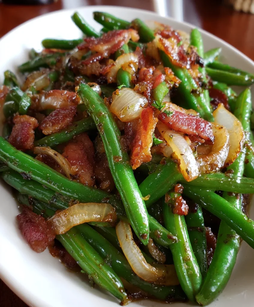 Southern Bacon and Green Beans – Savory, Smoky & Full of Southern Comfort!