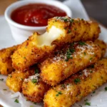 Mozzarella Sticks – Crispy, Cheesy & Perfectly Gooey!
