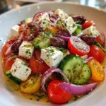 Authentic Mediterranean Greek Salad – Fresh, Crisp & Bursting with Flavor!