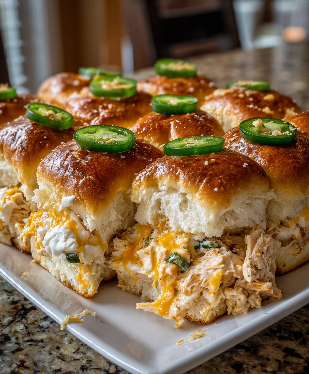 Jalapeño Chicken Sliders – Spicy, Cheesy & Packed with Flavor!