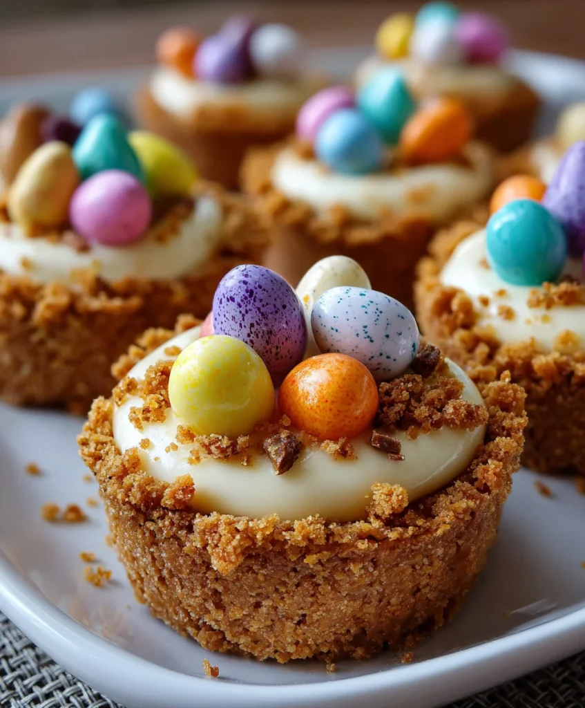 Easter No-Bake Mini Cheesecakes – Creamy, Festive & Bite-Sized Perfection!