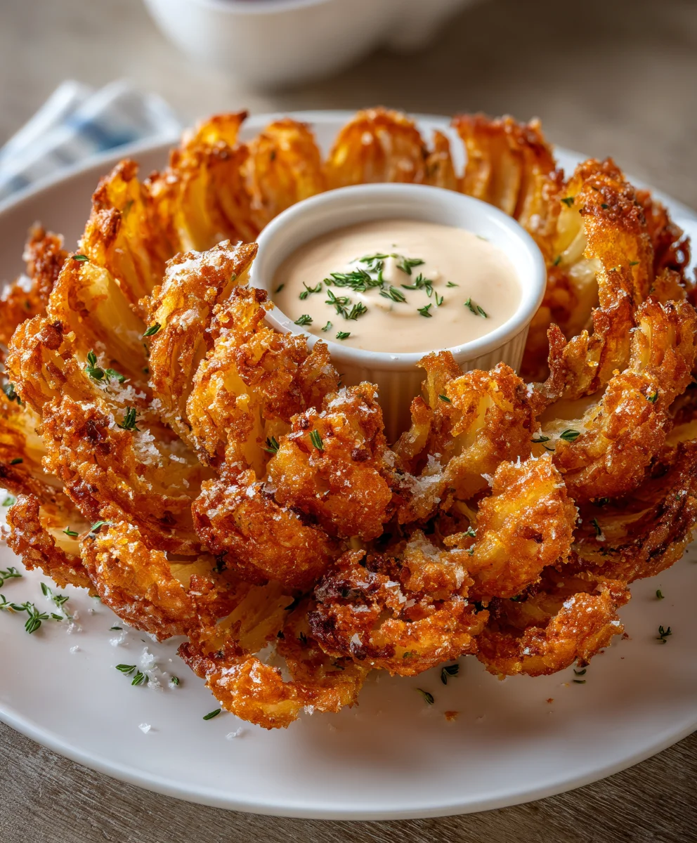 Crispy Air Fryer Blooming Onion – Crunchy, Golden & Irresistibly Delicious!