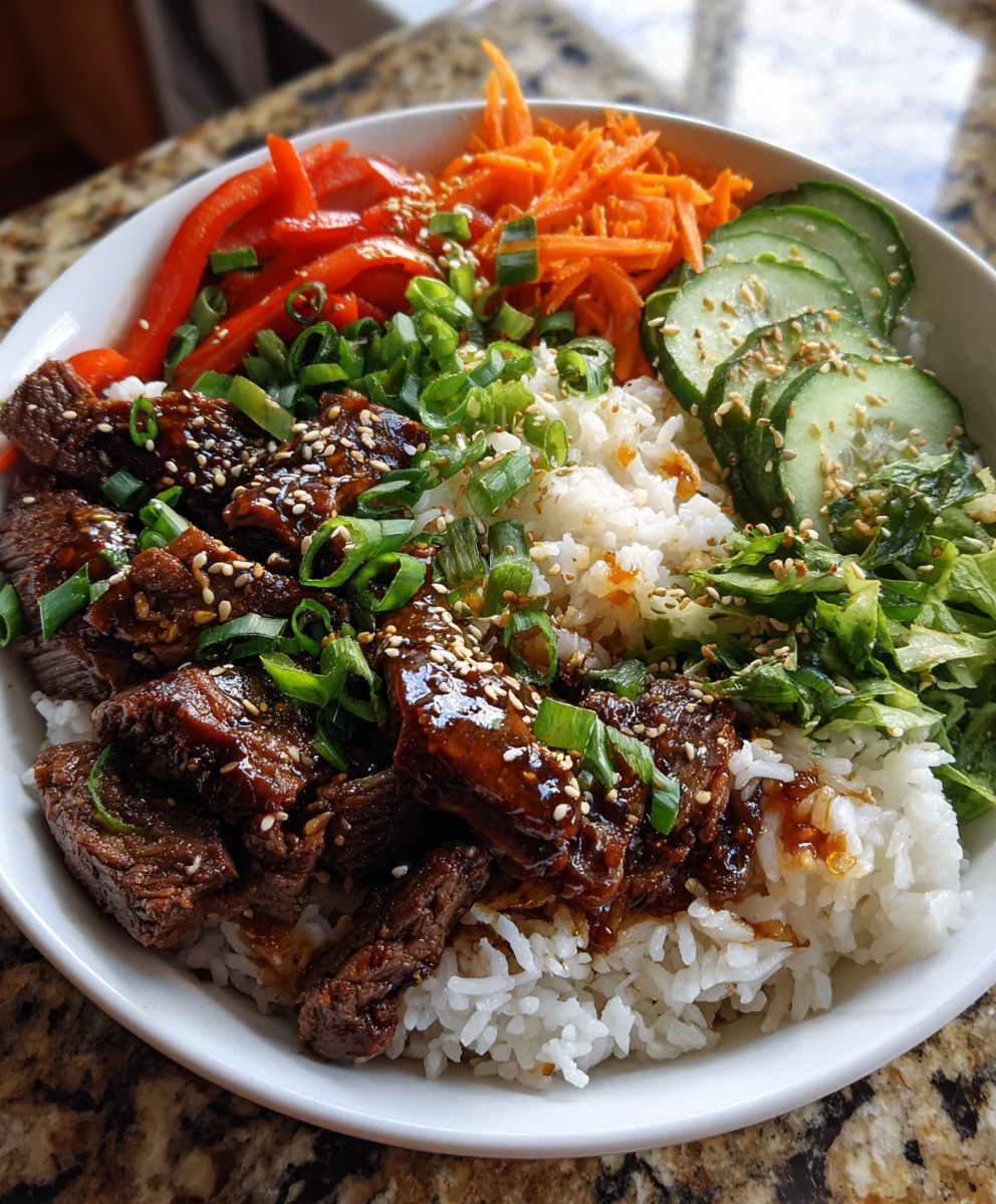 Korean BBQ Steak Rice Bowls – Savory, Sweet & Packed with Bold Flavor!