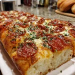 New York Bakery-Style Sicilian Pizza – Thick, Fluffy & Loaded with Classic Flavor!