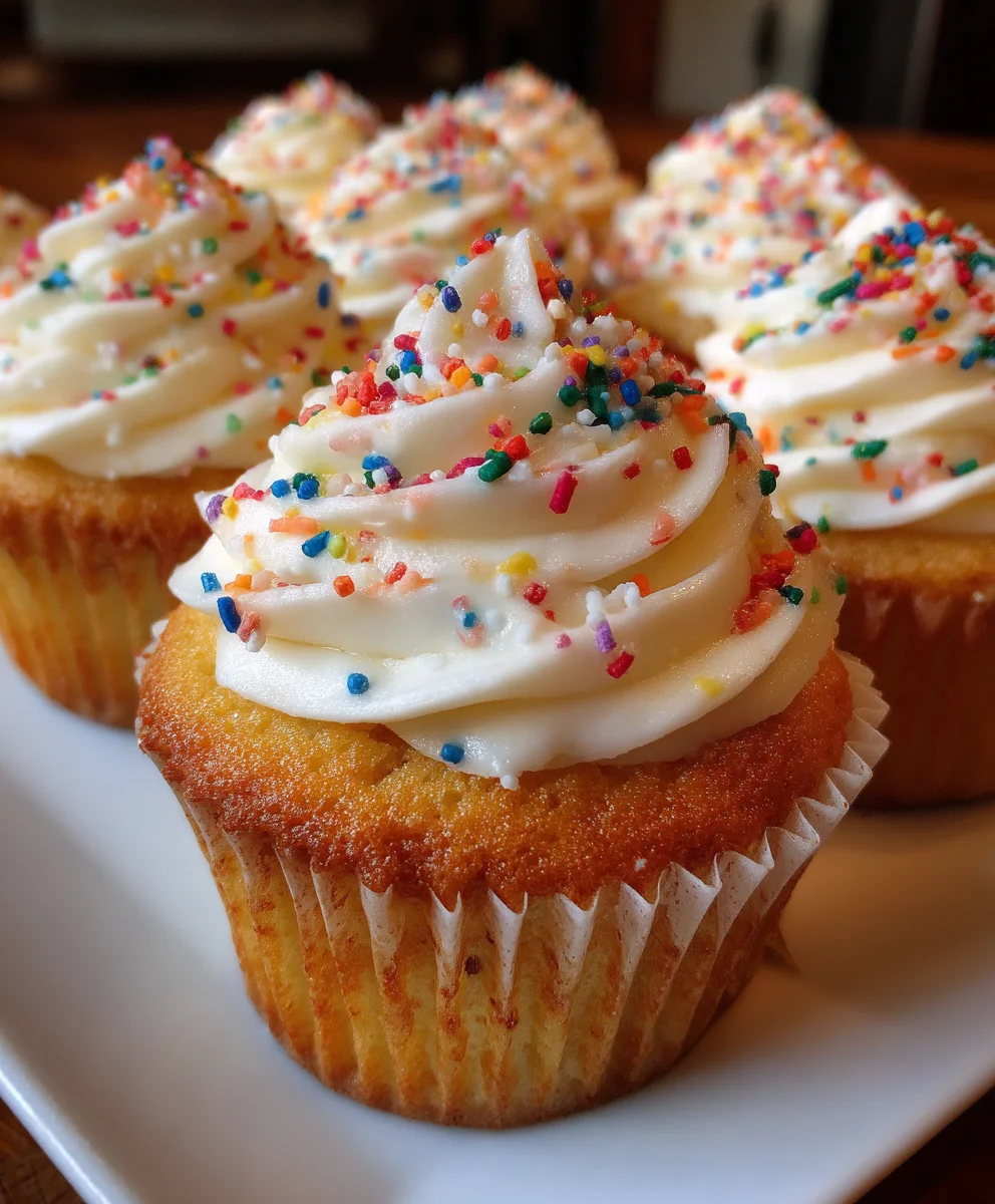 Simple Funfetti-Style Cupcakes – Soft, Colorful & Perfectly Sweet!