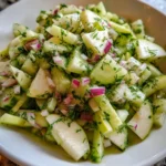 Crunchy Cucumber Celery Salad with Green Apple – Fresh, Crisp & Packed with Vibrant Flavor!