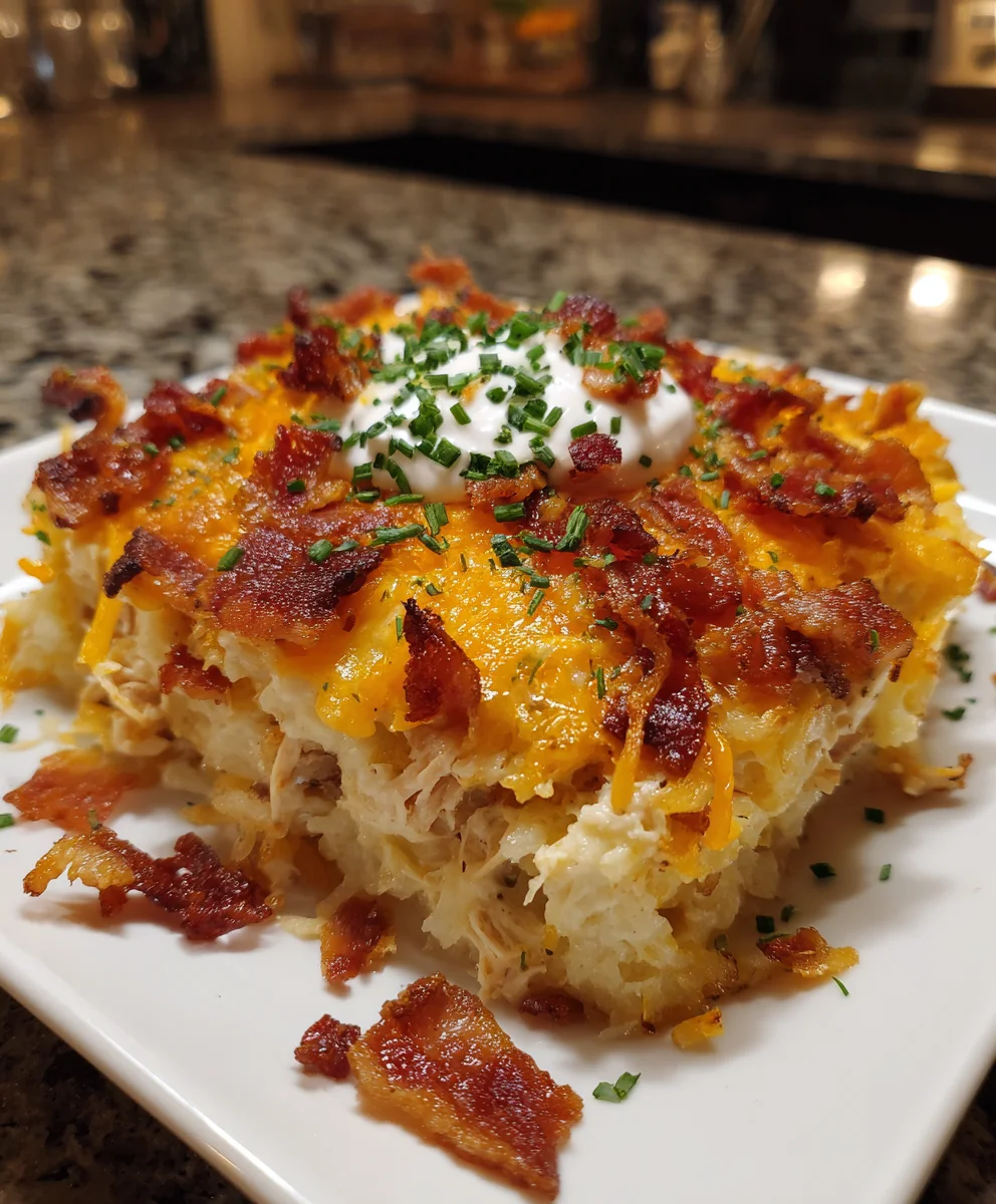 Crack Chicken Casserole – Creamy, Cheesy & Totally Addictive!