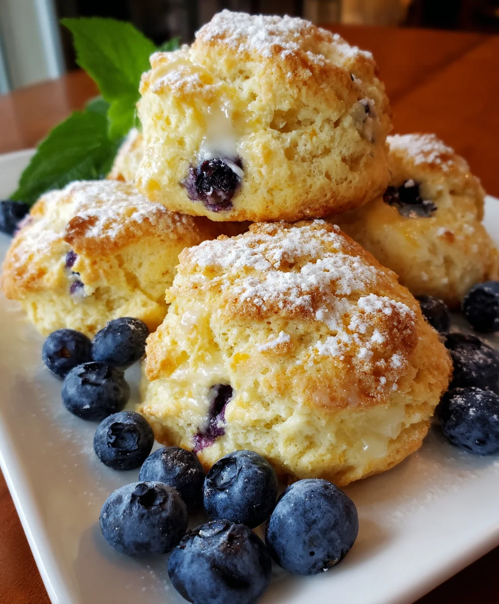 Lemon Blueberry Butter Swim Biscuits – Buttery, Fluffy & Bursting with Fresh Flavor!