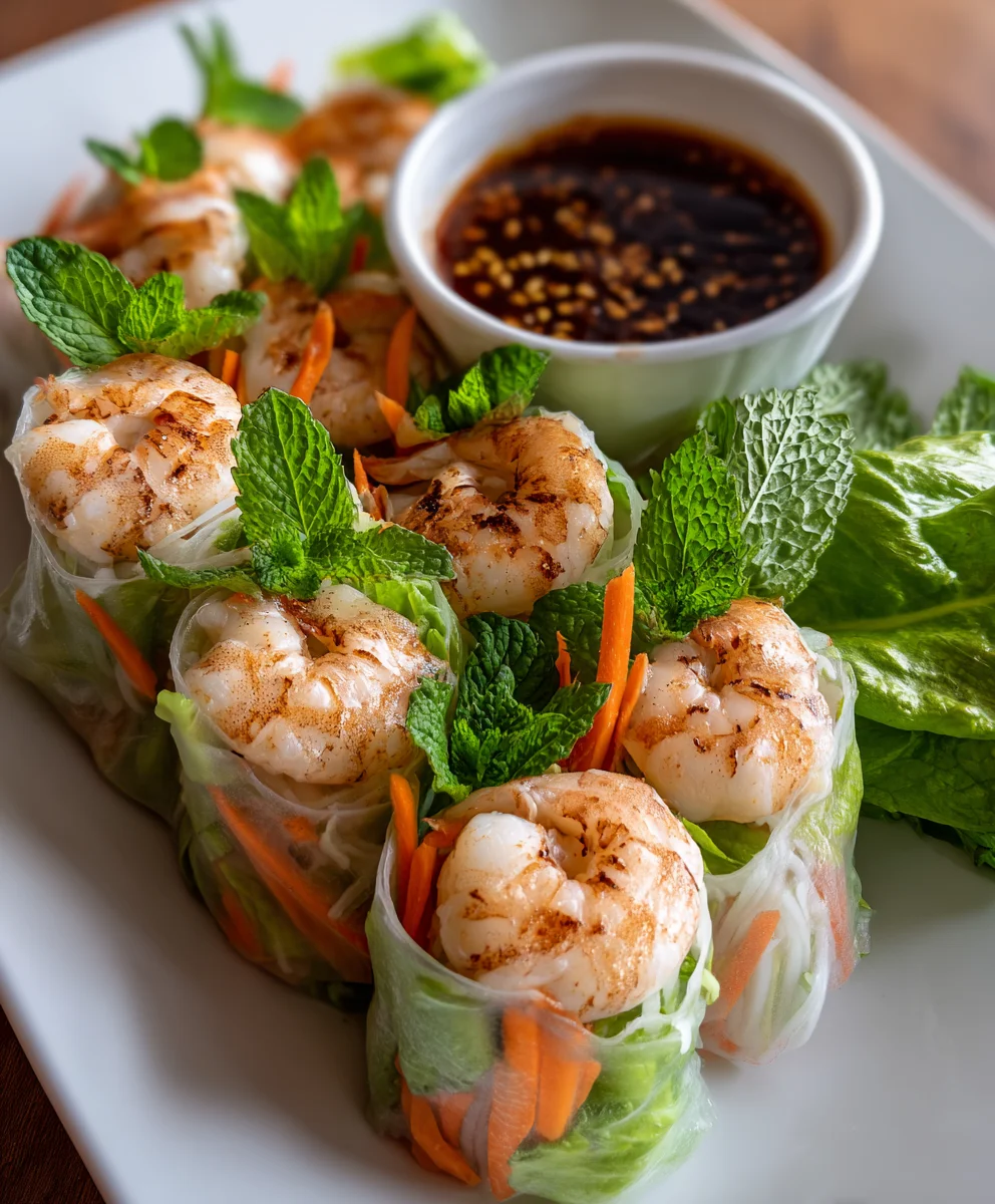 Shrimp Spring Rolls – Fresh, Light & Packed with Flavor!