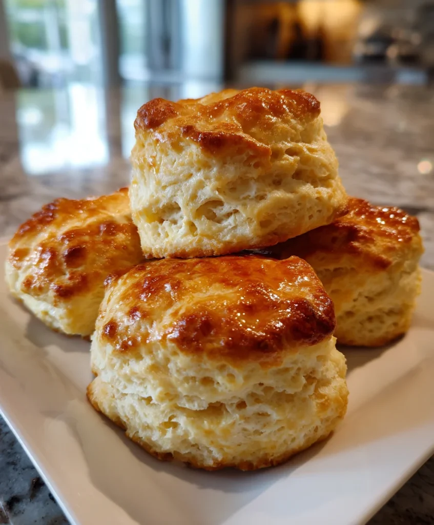 3-Ingredient Buttermilk Biscuits – Fluffy, Buttery & Incredibly Easy!