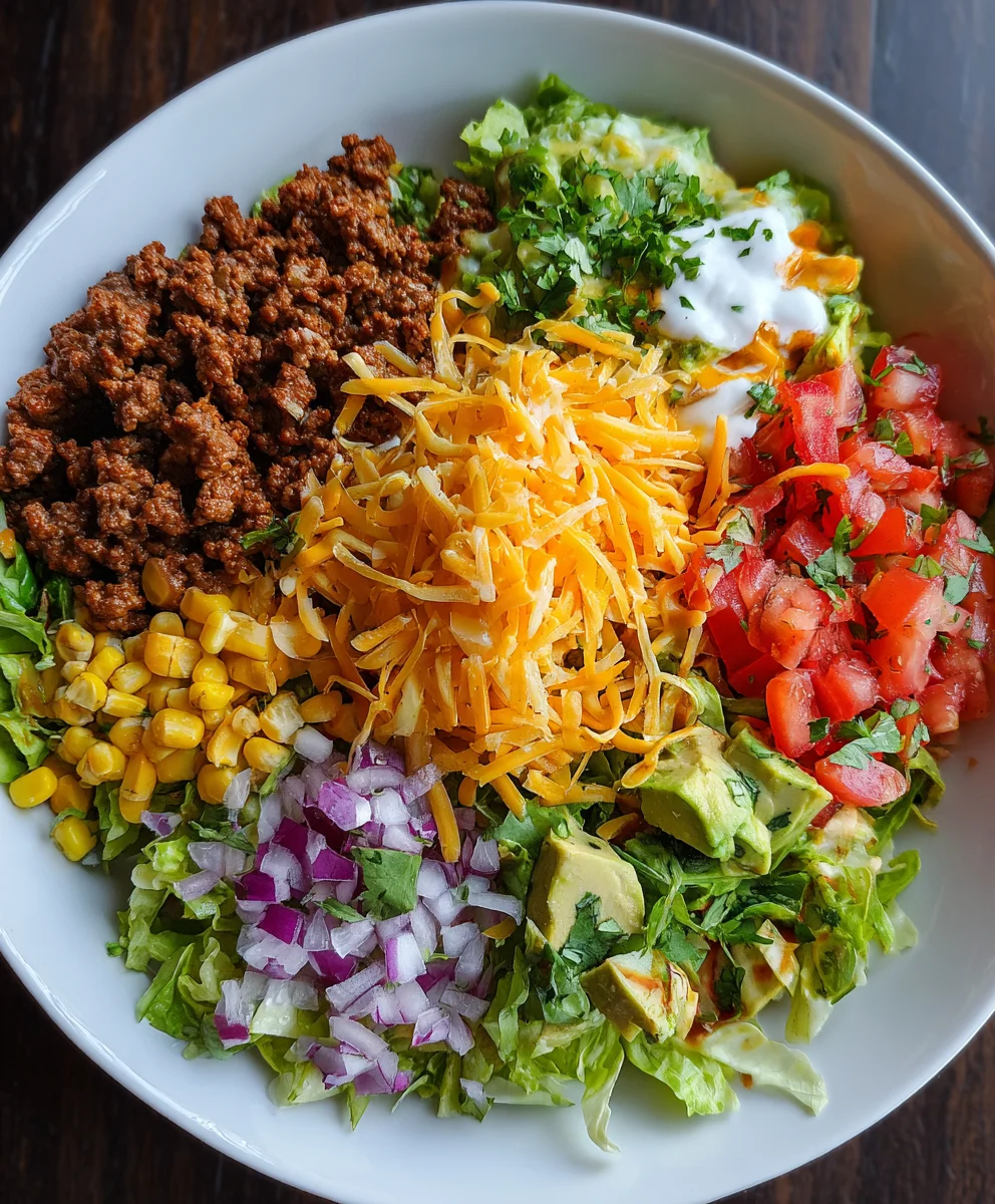 Taco Bowl Recipe – Fresh, Flavorful & Loaded with Tex-Mex Goodness!