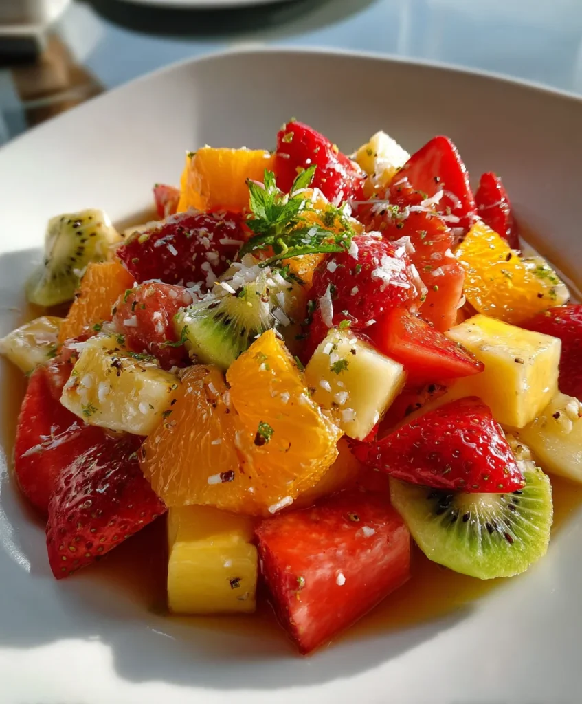 Tropical Fruit Salad – Fresh, Juicy & Bursting with Island Flavor!