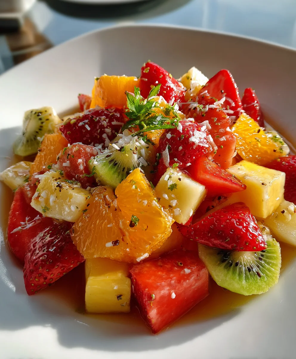Tropical Fruit Salad – Fresh, Juicy & Bursting with Island Flavor!