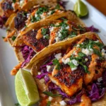 Blackened Fish Tacos – Spicy, Fresh & Bursting with Flavor!
