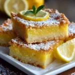 Lemon Bars with Shortbread Crust – Buttery, Tangy & Perfectly Sweet!