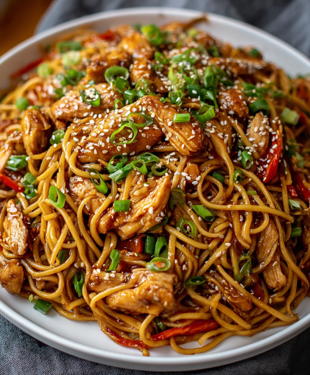 Delicious Chicken Teriyaki Noodles – Savory, Sweet & Packed with Flavor!