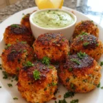 Baked Salmon Meatballs with Avocado Sauce – Tender, Fresh & Flavor-Packed!