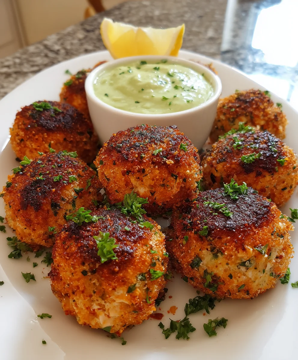 Baked Salmon Meatballs with Avocado Sauce – Tender, Fresh & Flavor-Packed!