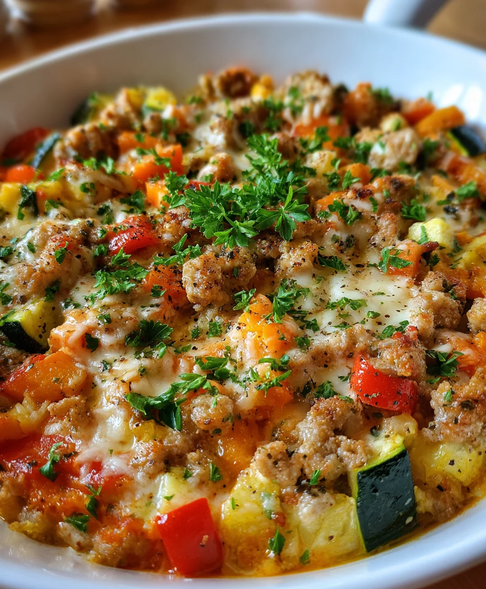 Turkey Veggie Bake – Hearty, Healthy & Packed with Comforting Flavor!