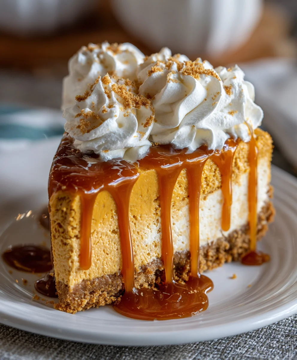 No-Bake Pumpkin Cheesecake – Creamy, Spiced & Perfectly Cozy!