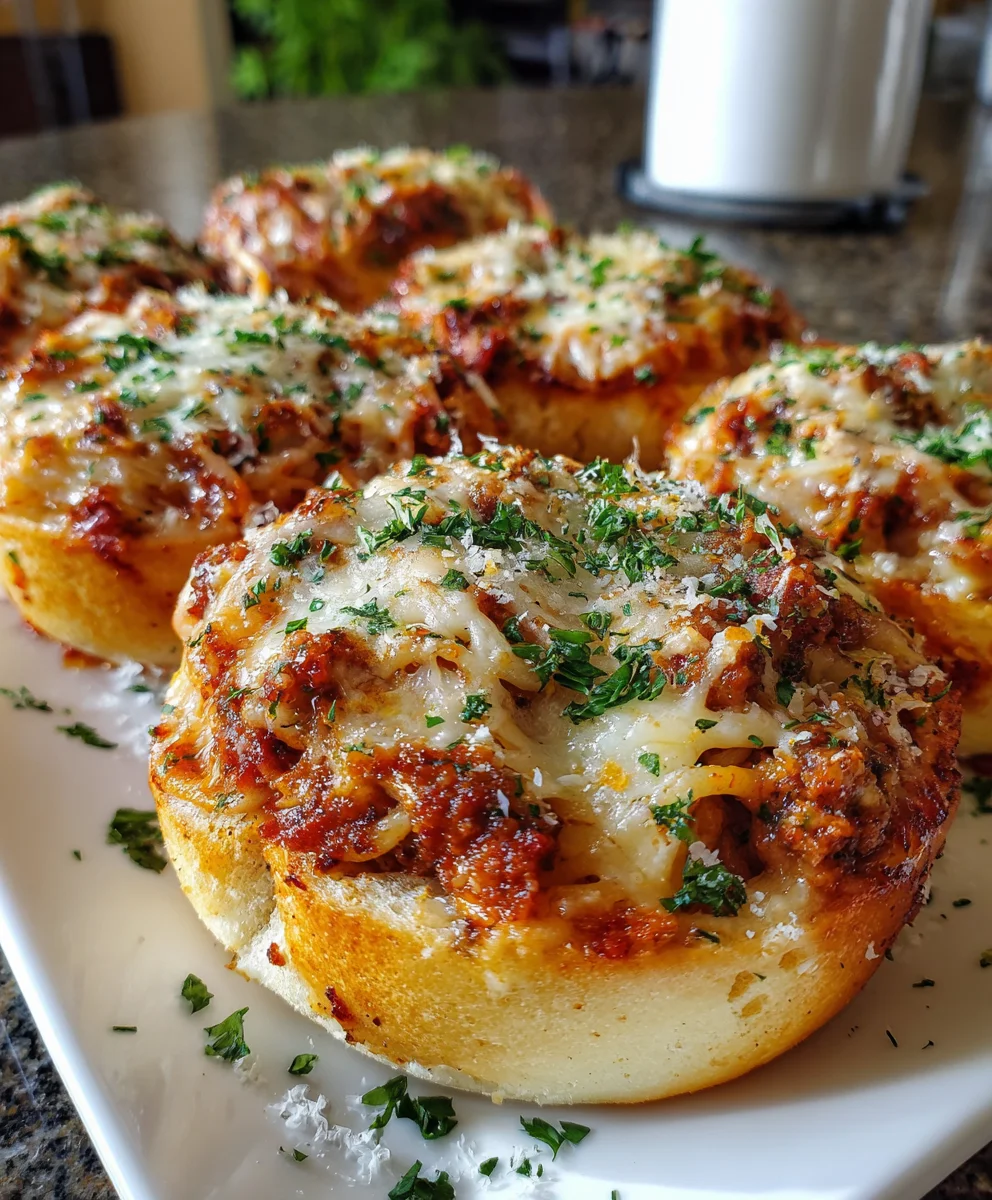 Spaghetti Garlic Bread Bowls – Cheesy, Buttery & Ultimate Comfort Food!