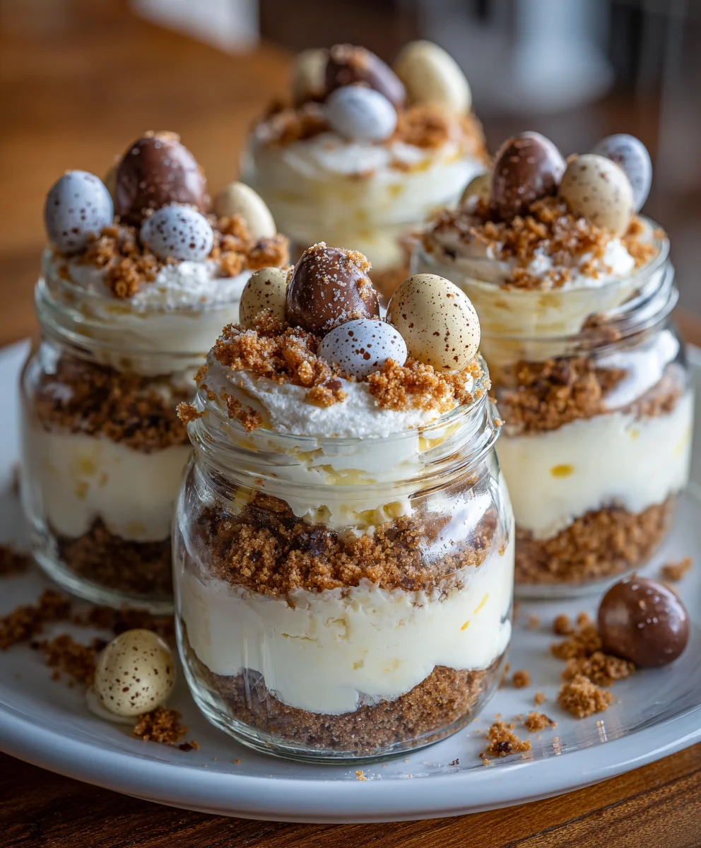Easter Egg Cheesecake Jars – Creamy, Colorful & Perfectly Festive!