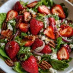 Grandma's Strawberry Feta Salad – Fresh, Sweet & Perfectly Balanced!